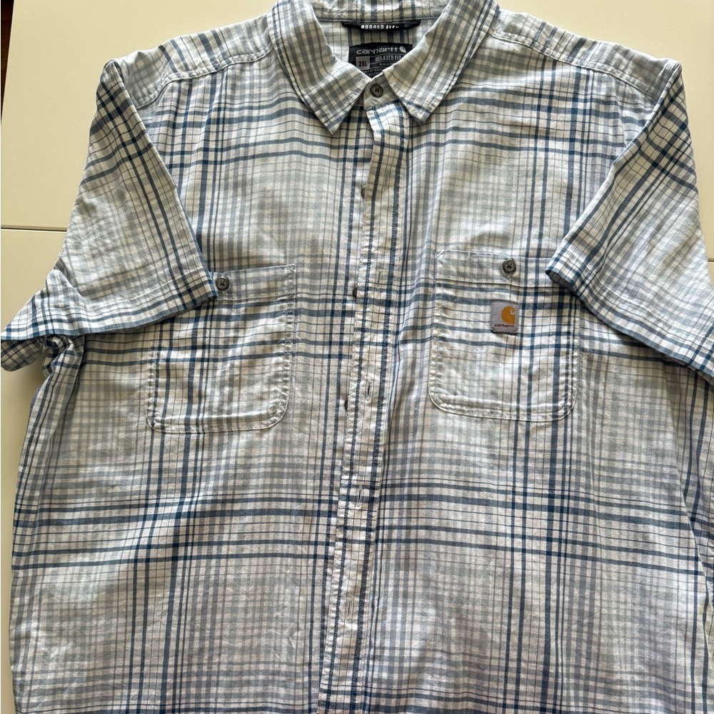 Carhartt Blue Casual Button Down Shirt